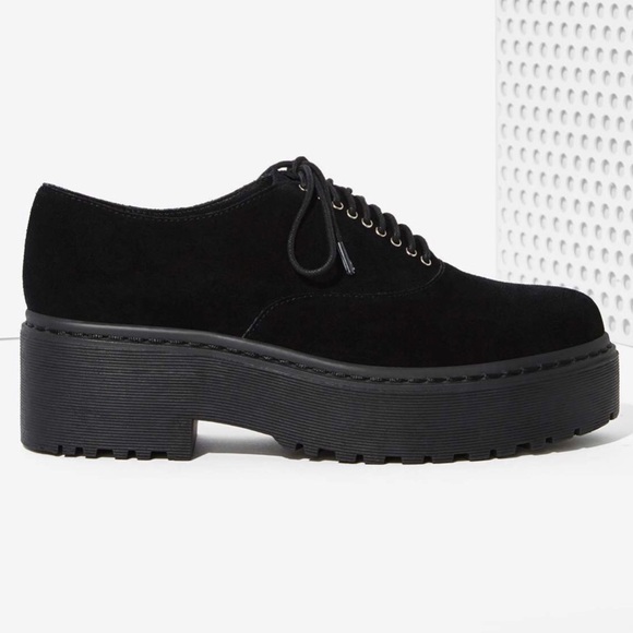 Jeffrey Campbell Shoes - Jeffrey Campbell Baird suede platform oxford shoes